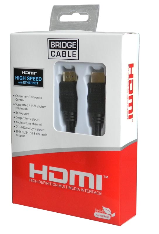 CP02-001Α Επίχρυσο καλώδιο HDMI 3.0m με φερίτες VER2.0