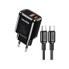 KSC-1642/BLACK   ΜΑΥΡΟΣ ΦΟΡΤΙΣΤΗΣ 30W ΜΕ ΚΑΛΩΔΙΟ  TypeC  fast charging