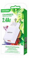 KSC-930/WHITE ΦΟΡΤΙΣΤΗΣ USB 2.4A