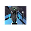 KSC-854/B ΦΟΡΤΙΣΤΗΣ ΑΥΤ/ΤΟΥ 2.4A  2ΘΥΡΕΣ USB ΣΕ TYPE C (ΜΑΥΡΟ ΧΡΩΜΑ)