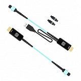 TECHLY IADAP HDMI60-MPO Επέκταση HDMI 2.0 πάνω από 100 μέτρα με Καλώδιο οπτικών ινών MPO