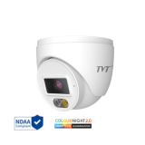 TD-9540S4L-C(D/PE/AW1) 4MP TVT Dual Illumination IPC Turret Metal/Plastic, IR10-20m, built-in Mic, 2.8mm