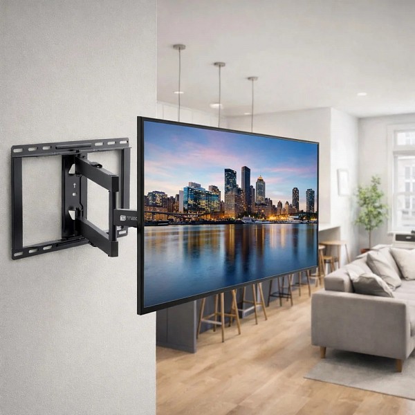 TECHLY ICA-PLB 371 Βάση τοίχου εξαιρετικά μεγάλου μήκους πλήρους κίνησης για τηλεοράσεις 32-75