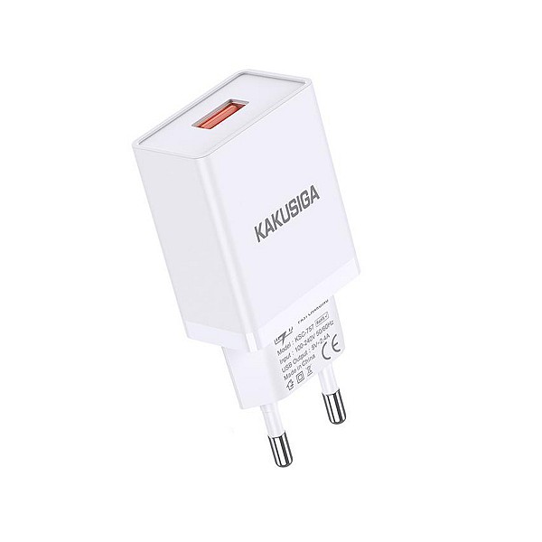 KSC-930/WHITE ΦΟΡΤΙΣΤΗΣ USB 2.4A