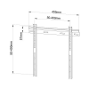 Techly ICA-PLB 114M Ultra Slim επιτοίχια βάση  LCD LED TV 23-55