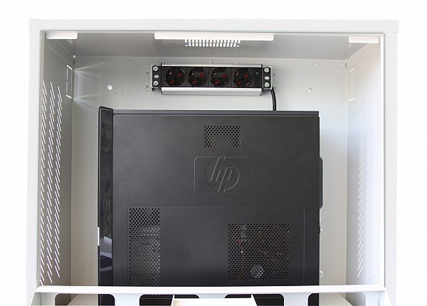 Techly ICRLIM10 PC, LCD monitor and keyboard safety cabinet rack επίτοιχο  Γκρι