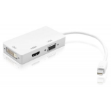 Techly IADAP MDP-COMBOF12 Προσαρμογέας 3 σε 1 Mini DisplayPort (Thunderbolt) σε HDMI / DVI / VGA