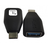 TECHLY IADAP-USB30-CMAFTY   USB-C ™ Male to USB-A Female Adapter Black