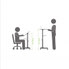 Techly ICA-TB TPM-1BK Mobile Workstation Black