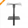 Techly ICA-TB TPM-10  Universal Adjustable Trolley for Notebook Projector with Shelf Black
