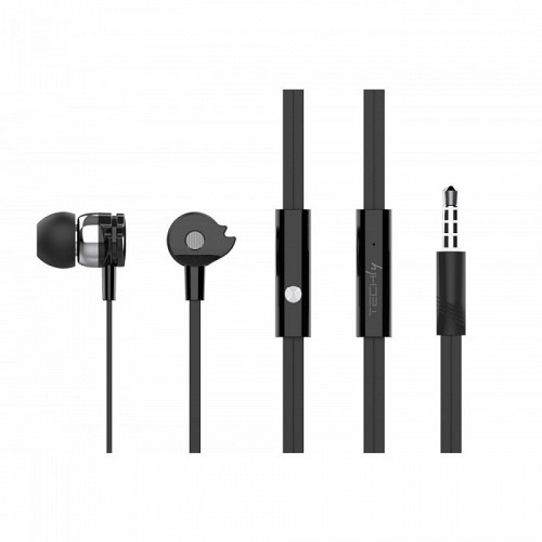 Techly SB-HP A1BKΤΥ - In-Ear Ακουστικά με Μικρόφωνο