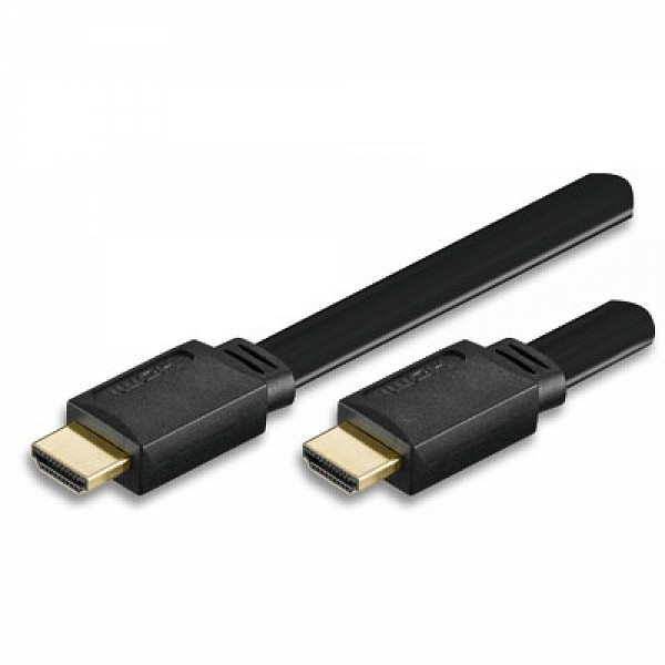TECHLY ICOC HDMI-FE-100 Καλώδιο HDMI υψηλής ταχύτητας με Ethernet A / AM / M Flat 10m