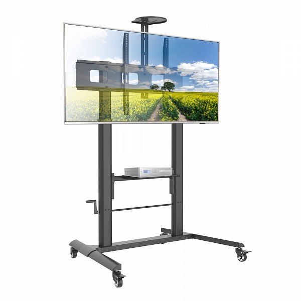 TECHLY ICA-TR230 ΤΡΟΧΗΛΑΤΗ ΒΑΣΗ ΜΕ ΡΥΘΜΙΖΟΜΕΝΟ ΥΨΟΣ ΓΙΑ ΤΗΛΕΟΡΑΣΕΙΣ ΑΠΟ 52 ΕΩΣ 110 ΜΕ ΡΑΦΙ