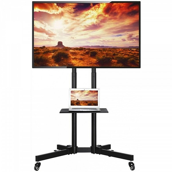 TECHLY ICA-TR216T ΤΡΟΧΗΛΑΤΗ ΒΑΣΗ ΜΕ ΡΑΦΙ ΓΙΑ LCD/LED/PLASMA 37-70