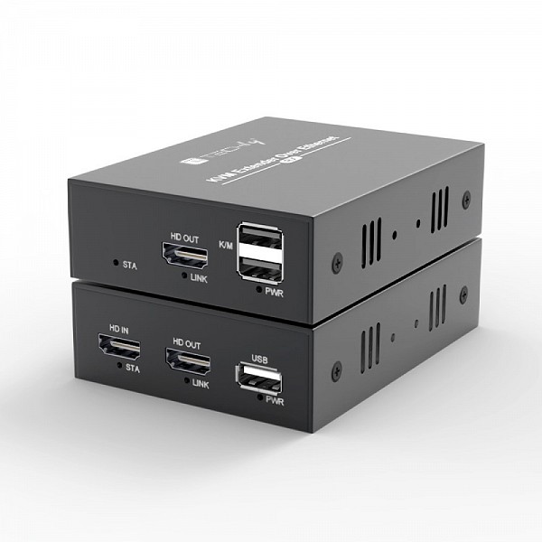 TECHLY IDATA HDMI-KVM4 HDMI KVM Extender σε καλώδιο δικτύου 1080p@60Hz 150m