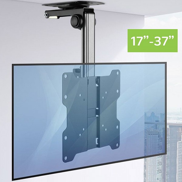 Techly ICA-CPLB 222 Αναδιπλούμενη βάση οροφής για LED TV / LCD 17 -37 Μαύρο