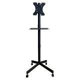 TECHLY ICA-TR201 ΤΡΟΧΗΛΑΤΗ ΒΑΣΗ ΤΗΛΕΟΡΑΣΗΣ ΜΕ ΡΑΦΙ ΑΠΟ 32-60' ΜΑΥΡΟ ΧΡΩΜΑ