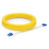 FS 10m (33ft) Fiber Patch Cable, 2 Fibers, LC UPC Duplex to LC UPC Duplex, Single Mode (OS2), Riser (OFNR), 2.0mm, Tight-Buffered, Yellow Hot