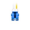 FS 10m (33ft) Fiber Patch Cable, 2 Fibers, LC UPC Duplex to LC UPC Duplex, Single Mode (OS2), Riser (OFNR), 2.0mm, Tight-Buffered, Yellow Hot