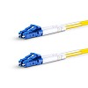 FS 10m (33ft) Fiber Patch Cable, 2 Fibers, LC UPC Duplex to LC UPC Duplex, Single Mode (OS2), Riser (OFNR), 2.0mm, Tight-Buffered, Yellow Hot