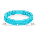 FS 15m (49ft) LC UPC to LC UPC Duplex OM4 Multimode Indoor Armored Riser (OFCR) 3.0mm Fiber Optic Patch Cable