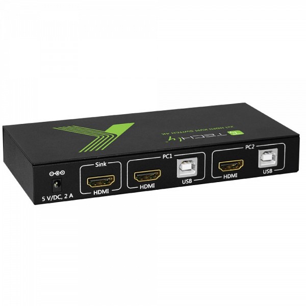 TECHLY IDATA KVM-HDMI2U Διακόπτης HDMI KVM 2x1 USB 4Kx2K