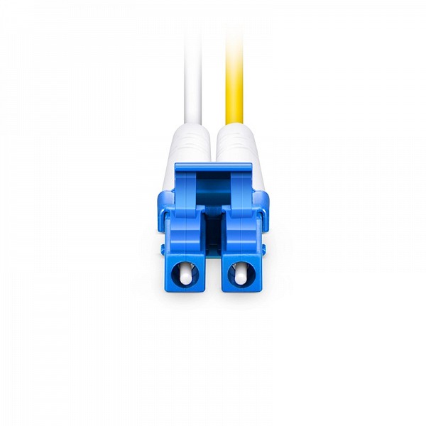 FS 10m (33ft) Fiber Patch Cable, 2 Fibers, LC UPC Duplex to LC UPC Duplex, Single Mode (OS2), Riser (OFNR), 2.0mm, Tight-Buffered, Yellow Hot