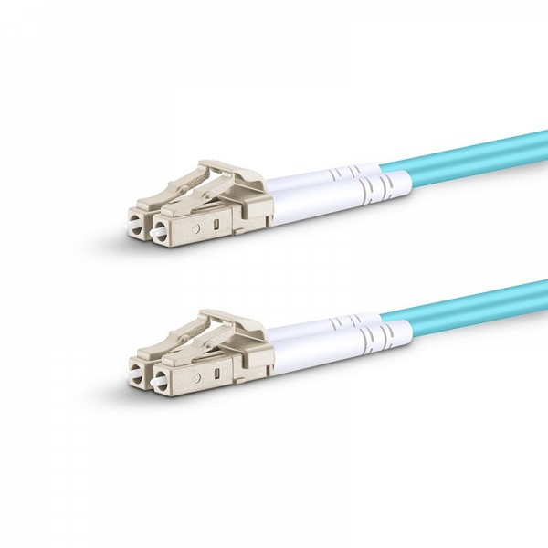 FS 15m (49ft) LC UPC to LC UPC Duplex OM4 Multimode Indoor Armored Riser (OFCR) 3.0mm Fiber Optic Patch Cable