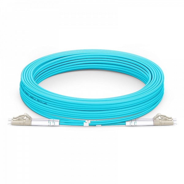 FS 15m (49ft) LC UPC to LC UPC Duplex OM4 Multimode Indoor Armored Riser (OFCR) 3.0mm Fiber Optic Patch Cable