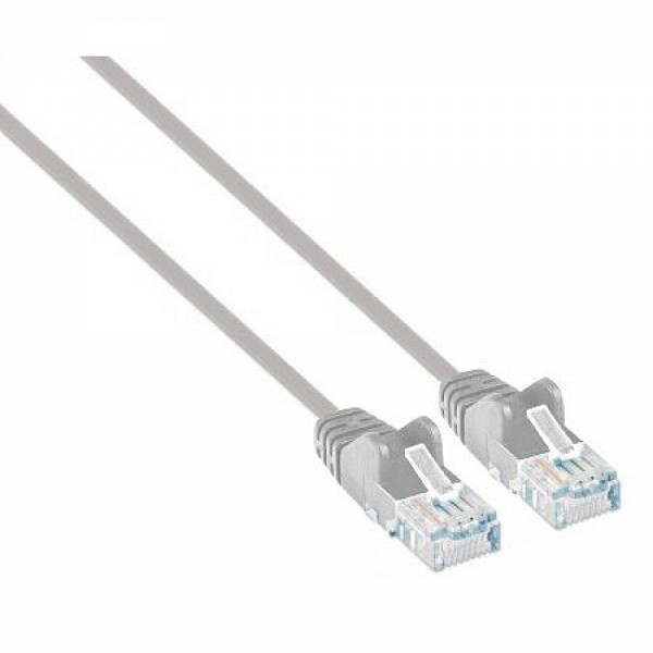 INTELLINETICOC U6-SLIM-010G Καλώδιο δικτύου Cat6 UTP Slim Patch 2m Γκρι