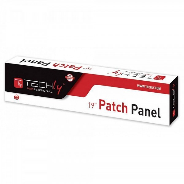 TECHLY I-PP 16-RU-C6T Patch Panel UTP 16 Ports RJ45 Cat.6 Techly