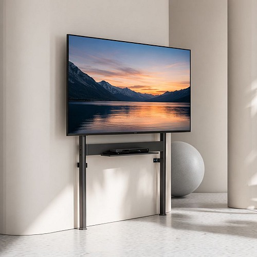 TECHLY ICA-TR612MW Βάση τηλεόρασης Slimfit με ηλεκτροκινητήρα και ρυθμιζόμενο ύψος για τηλεοράσεις 60-110" με τηλεχειριστήριο