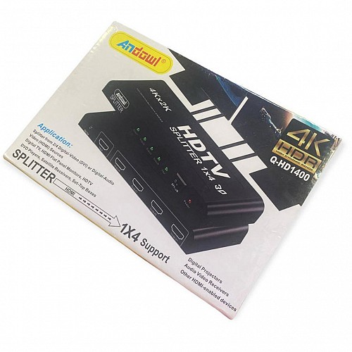 Διαχωριστής Splitter HDMI 1x4 3D 4Kx2K Andowl Q-HD1400