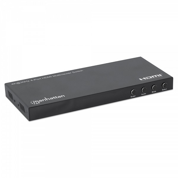 MANHATTAN IDATA HDMI-41MV4K Διακόπτης πολλαπλών προβολών HDMI 4x1 4K@30Hz, μαύρος