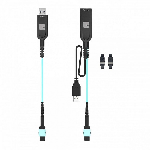 TECHLY IADAP USB32-MPO Επέκταση USB 5Gbps σε καλώδιο οπτικών ινών MPO 100 μέτρων