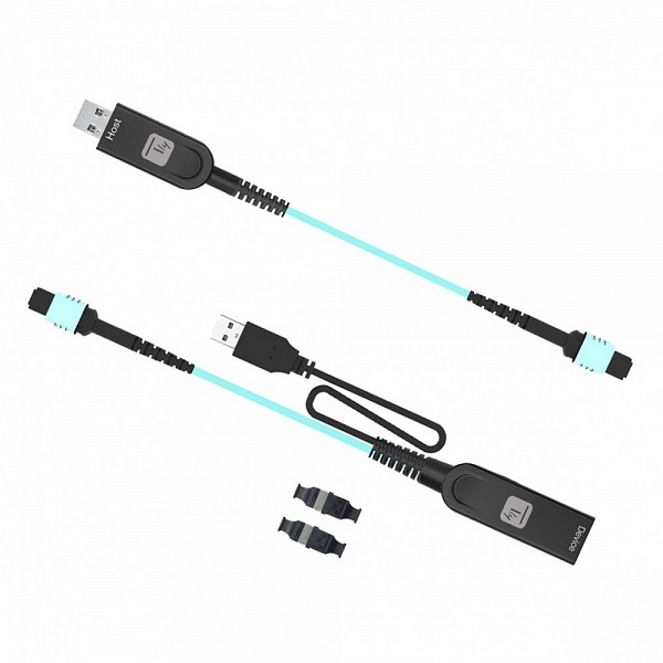TECHLY IADAP USB32-MPO Επέκταση USB 5Gbps σε καλώδιο οπτικών ινών MPO 100 μέτρων