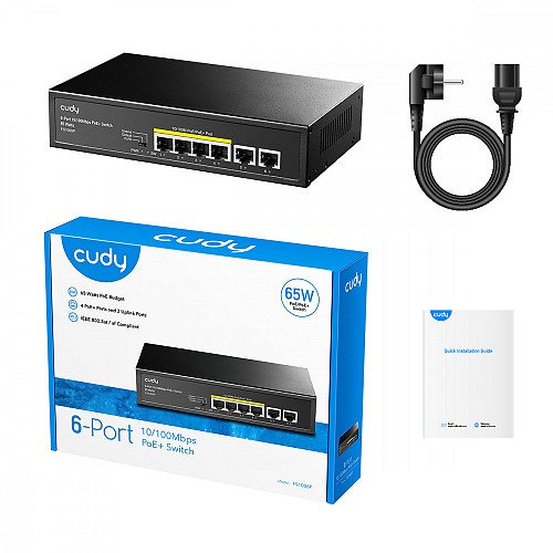CUDY ICU-FS1006P POE SWITCH 6 ΘΥΡΩΝ 10/100M 60W
