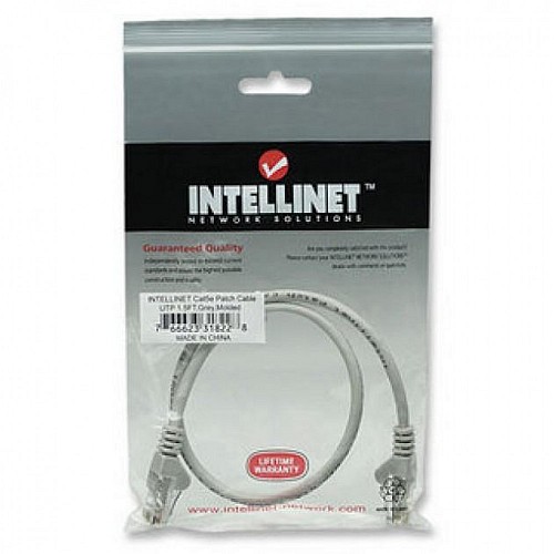 INTELLINET ICOC CCA6U-005 Καλώδιο UTP Patch CCA Cat. 6 γκρι 0,5 m