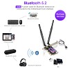 EDUP EP-9658 AX1800 WiFi (574M+1200M)+Bluetooth 5.2 PCI-E Network Adapter