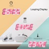 EDUP EH-LEDNI-B-1 Ρολόι τοίχου 3D LED 5,2 Μίνι Ροζ