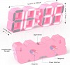 EDUP EH-LEDNI-B-1 Ρολόι τοίχου 3D LED 5,2 Μίνι Ροζ