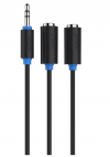 PB107-0030 PROLINK JACK 3.5mm ΑΡΣ - 2xJACK 3.5mm ΘΗΛ - 0,30m