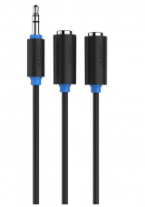 PB107-0030 PROLINK JACK 3.5mm ΑΡΣ - 2xJACK 3.5mm ΘΗΛ - 0,30m