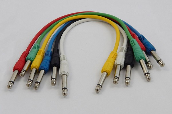 TAC001 6 ΤΕΜΑΧΙΑ ΚΑΡΦΙ 6,3mm - ΚΑΡΦΙ 6,3mm 0,3m
