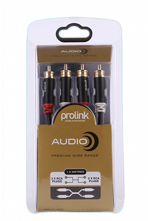 HMM101-0150 PROLINK 2xRCA ΑΡΣΕΝΙΚΟ- 2xRCA ΑΡΣΕΝΙΚΟ 1,50m