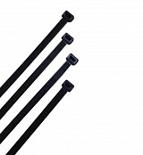 SZS-4X300/BLACK Δεματικά καλωδίων μαύρα 4x300 100 τεμάχια