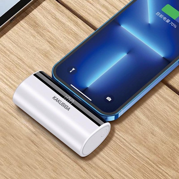 KSC-1075/BLACK/LT POWERBANK LIGHTNING 5.000mAh ΜΑΥΡΟ
