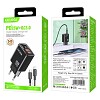 KSC-1615/BLACK ΜΑΥΡΟΣ ΦΟΡΤΙΣΤΗΣ USB 25W ΜΕ ΚΑΛΩΔΙΟ TYPEC (με ένδειξη LED) fast charging