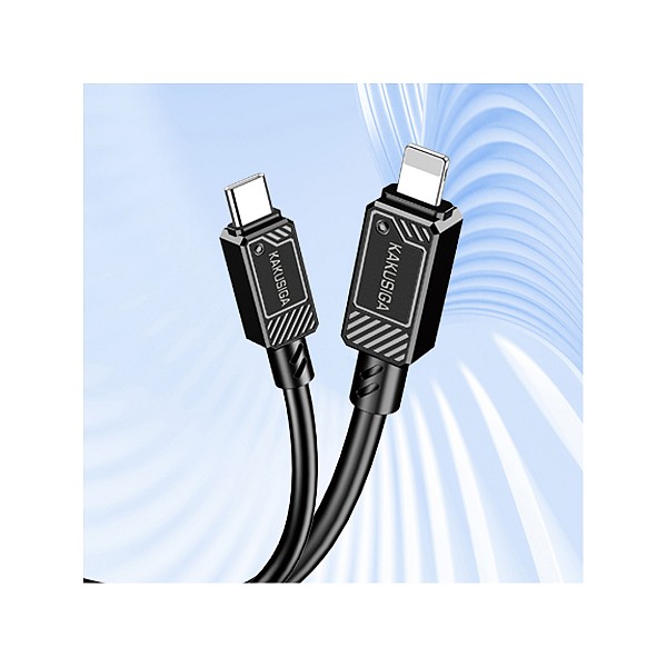 KSC-993/B ΚΑΛΩΔΙΟ CHARGING DATA TYPE C - LIGHTNING 30W (ΜΑΥΡΟ ΧΡΩΜΑ)