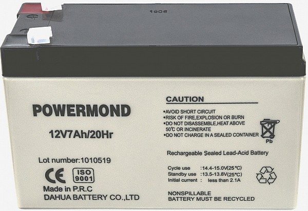 Μπαταρία 12V 7,0AH POWERMOND Επαναφορτιζόμενη Μολύβδου